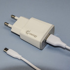СЗУ GEnergy EH-15 1500 mAh  с кабелем micro USB  цвет: белый
