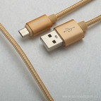 USB micro F85 gold ТП 1m