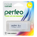 8Gb USB флеш- накопитель Perfeo R01 White