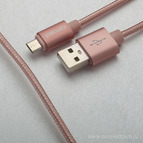 USB micro F85 rose gold ТП 1m