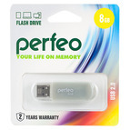 8Gb USB флеш- накопитель Perfeo C03 Grey