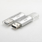32GB USB флеш- накопитель AVconnect  M105, цвет: серебряный