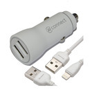 АЗУ AVconnect CX-23 на 2 USB выхода 3100 mAh с кабелем Lightning  цвет: белый
