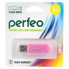 8Gb USB флеш- накопитель Perfeo C03 Pink
