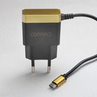 СЗУ AVconnect TECHNOLOGY (T-10) micro 1000mAh, цвет: чёрно-золотой