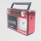 Радио Meier M-U35BT, bluetooth, цвет: красный