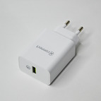 СЗУ AVconnect GF-U3, USB-выход QC 3.0 18W, 3A, цвет: белый